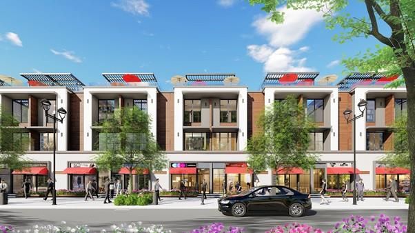 Mua biệt thự song lập hướng Tây Bắc xây 3 tầng 1 tum gần vườn hoa xây thô trong Sun Group Bắc Ninh